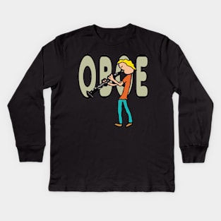 Oboe Kids Long Sleeve T-Shirt